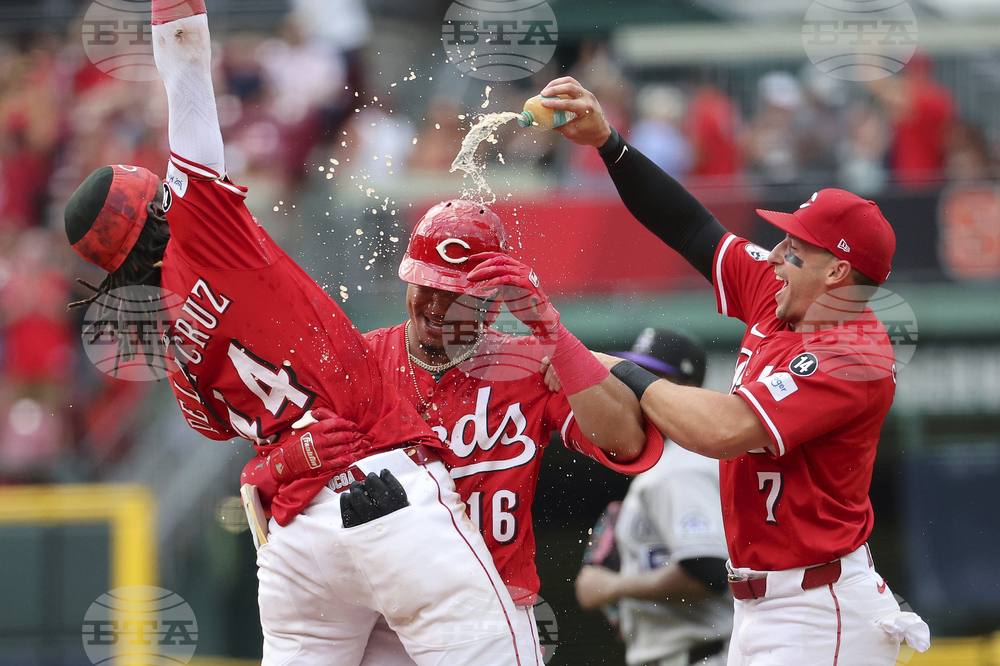 Reds Rockies Baseball