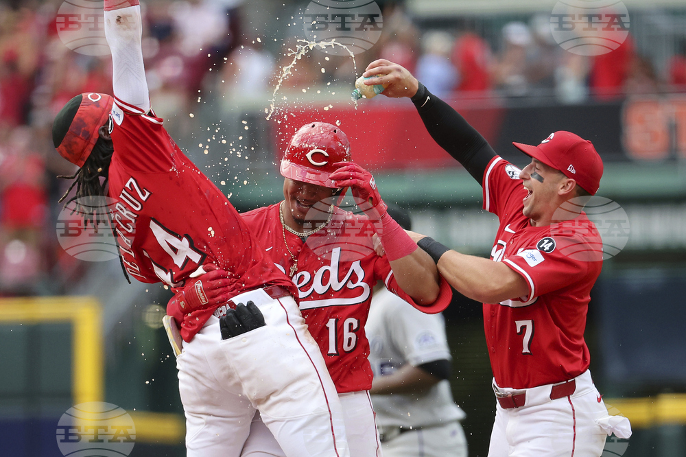 Reds Rockies Baseball