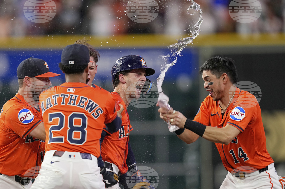 APTOPIX Rangers Astros Baseball