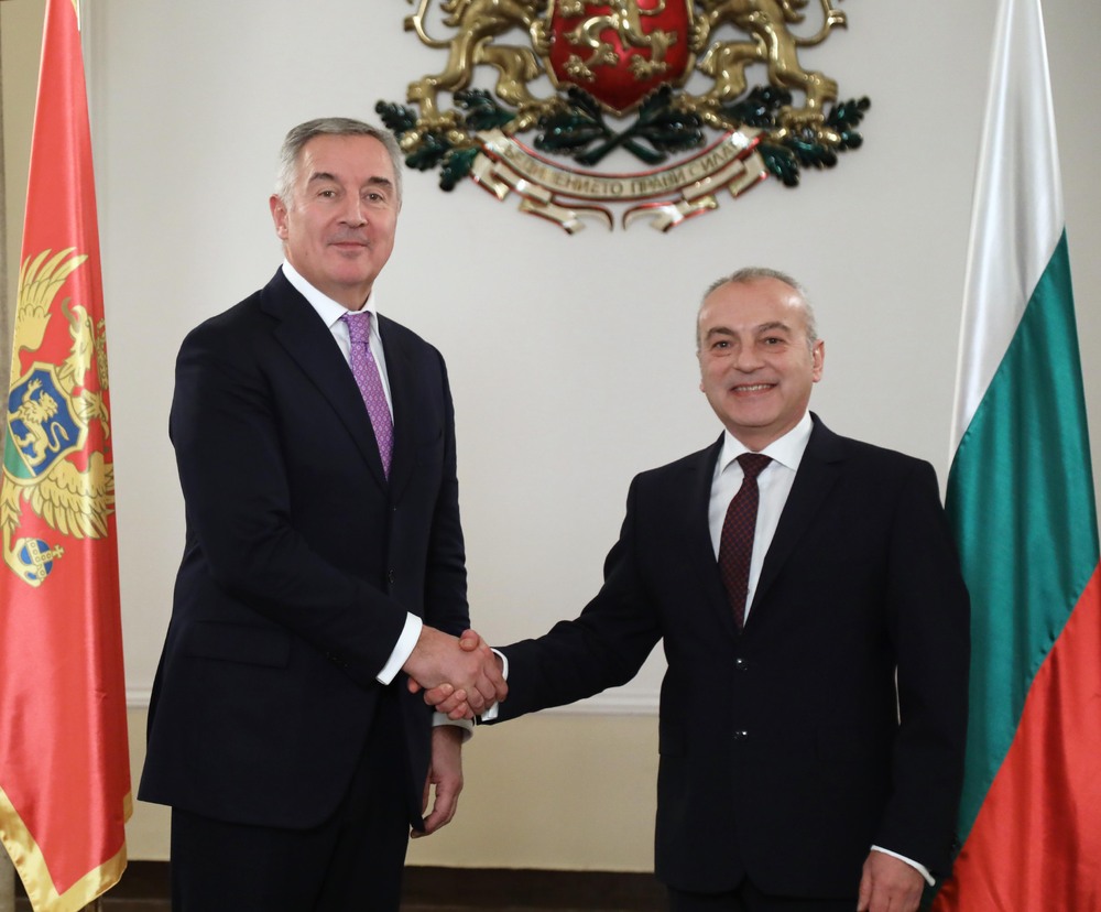 Премиерът Гълъб Донев се срещна с президента на Черна гора Мило Джуканович
