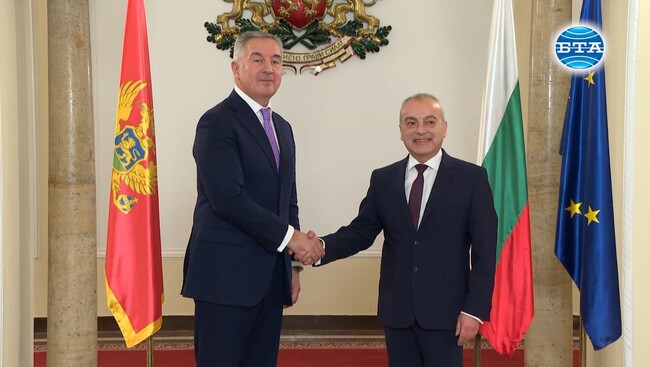 Служебният премиер Гълъб Донев потвърди подкрепата на България за Черна гора по пътя ѝ към Европейския съюз