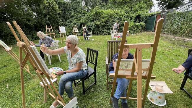 Два уъркшопа по рисуване под ръководството на българския художник Бранимир Георгиев се състояха в Хамбург