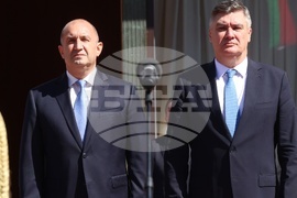 Хърватия - Румен Радев - Зоран Миланович - посрещане - официална церемония