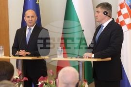 Хърватия - Румен Радев - Зоран Миланович - пресконференция
