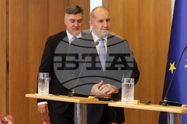 Хърватия - Румен Радев - Зоран Миланович - пресконференция