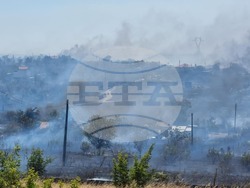 Бургас - местност Острицата - пожар