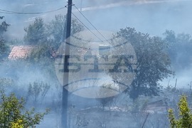 Бургас - местност Острицата - пожар