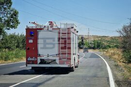 Бургас - местност Острицата - пожар