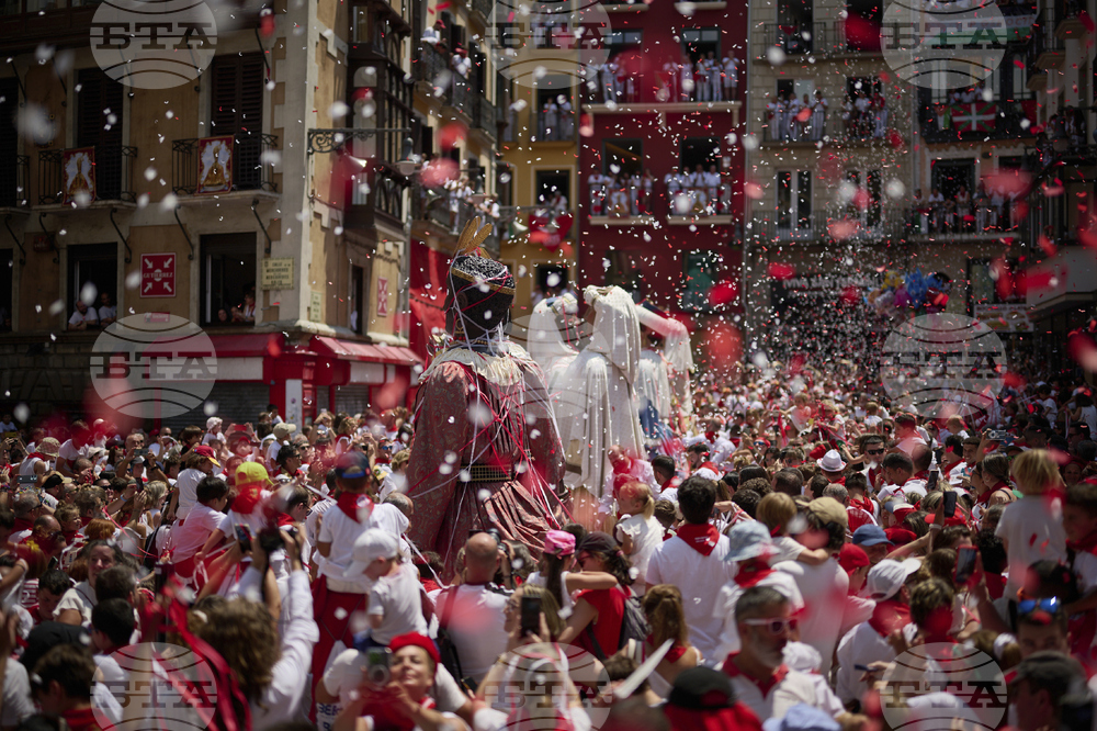 APTOPIX Spain Running of the Bulls