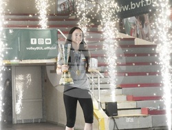 Зала "Христо Ботев" - световни шампионки по волейбол до 19 години - посрещане