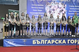 Зала "Христо Ботев" - световни шампионки по волейбол до 19 години - посрещане