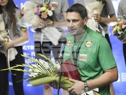 Зала "Христо Ботев" - световни шампионки по волейбол до 19 години - посрещане