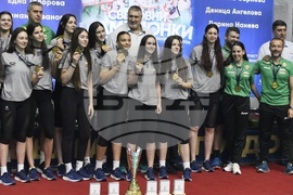 Зала "Христо Ботев" - световни шампионки по волейбол до 19 години - посрещане