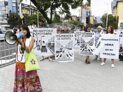 Улица ,,Опълченска"  - протест - ремонт