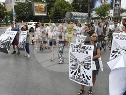 Улица ,,Опълченска" - протест - ремонт