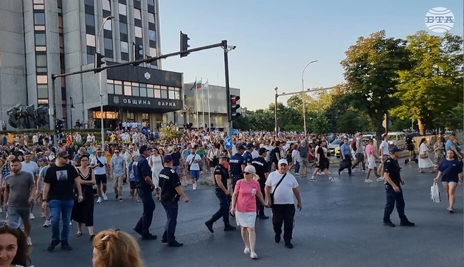 За втори път във Варна протестират в подкрепа на задържания кмет Благомир Коцев