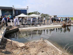 Съединение - Георги Тахов - реконструиран напоителен канал - откриване