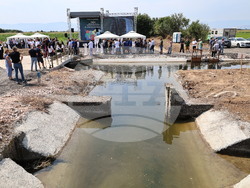 Съединение - Георги Тахов - реконструиран напоителен канал - откриване