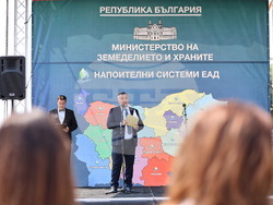 Съединение - Георги Тахов - реконструиран напоителен канал - откриване