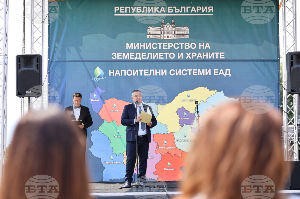 Съединение - Георги Тахов - реконструиран напоителен канал - откриване