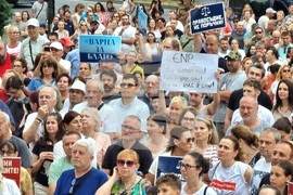 Варна - Протест в подкрепа на задържания кмет на града Благомир Коцев