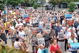Варна - Протест в подкрепа на задържания кмет на града Благомир Коцев
