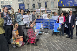 Белгия - Брюксел - Благомир Коцев - протест