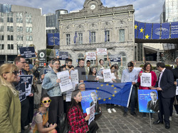 Белгия - Брюксел - Благомир Коцев - протест