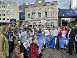 Белгия - Брюксел - Благомир Коцев - протест