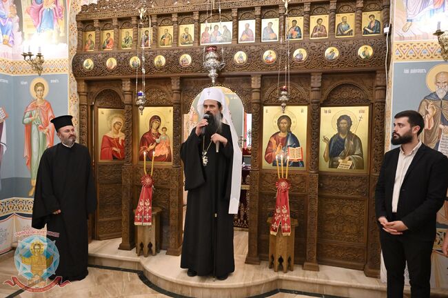 Браницкият епископ Йоан отслужи вечерня в чест на света Марина, в която молитвено участва и патриарх Даниил