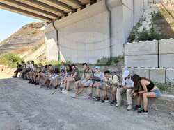 Подготвителен лагер за предстоящите международни състезания по астрономия и астрофизика. Снимка: в. "Аз-буки"