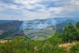 Село Горно Спанчево - горски пожар