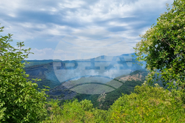 Село Горно Спанчево - горски пожар