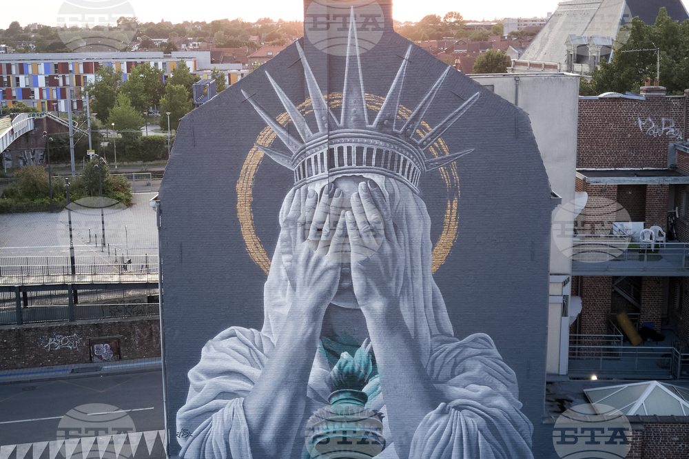 France Statue of Liberty Mural