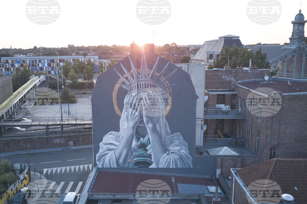 France Statue of Liberty Mural