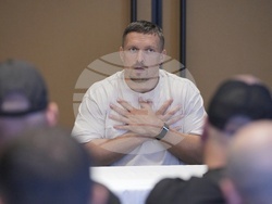Britain Boxing Usyk Ukrainian Veterans