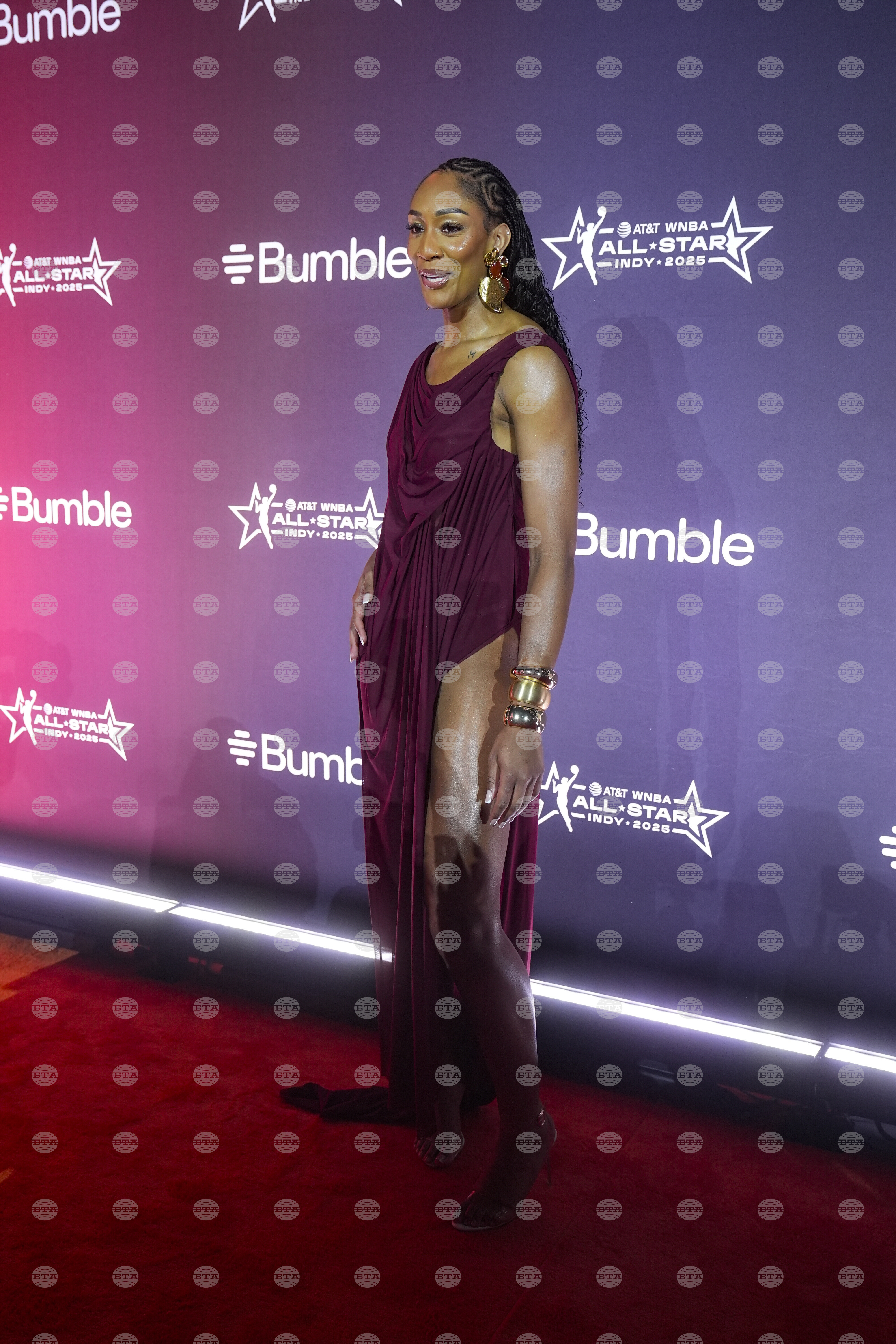WNBA All Star Orange Carpet Basketball