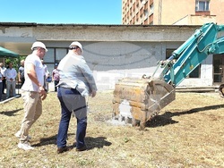 Видин - “Развитие на Индустриален парк “Видин-юг“ - строителна площадка - първа копка