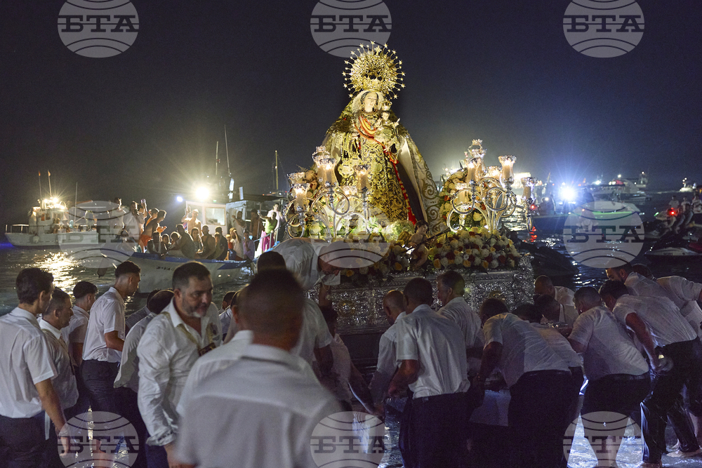 Spain Seaside Religious Festival