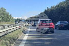 АМ "Тракия" - катастрофа - автомобили - задръстване