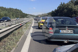 АМ "Тракия" - катастрофа - автомобили - задръстване