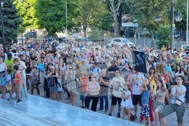 Варна - протест в подкрепа на задържания кмет на града Благомир Коцев