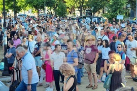 Варна - протест в подкрепа на задържания кмет на града Благомир Коцев