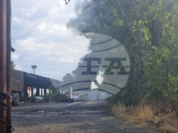 Стара Загора - цех за скрап - пожар