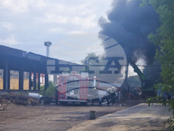 Стара Загора - цех за скрап - пожар