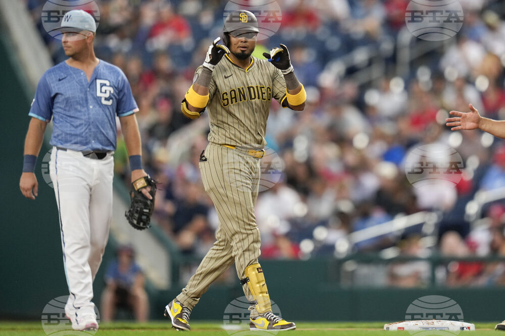 Padres Nationals Baseball