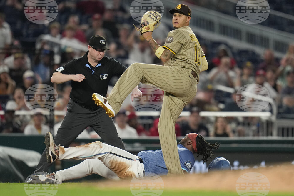Padres Nationals Baseball