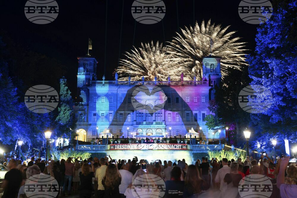 Germany Dresden Castle Night