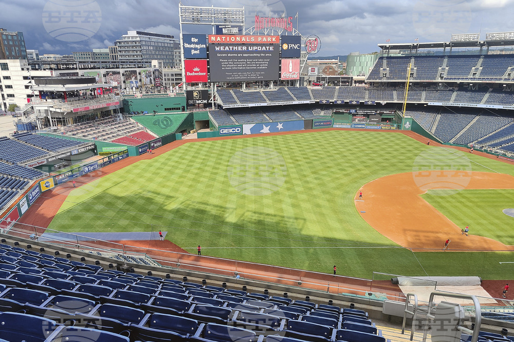 Padres Nationals Baseball