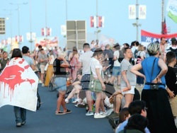 Сърбия - протестиращи - мост "Газела" - блокада